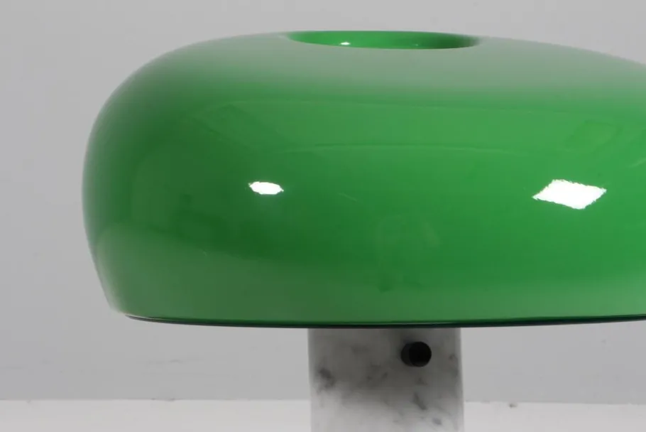 Pamono Green Snoopy Table Lamp attributed to Achille Castiglioni for Flos