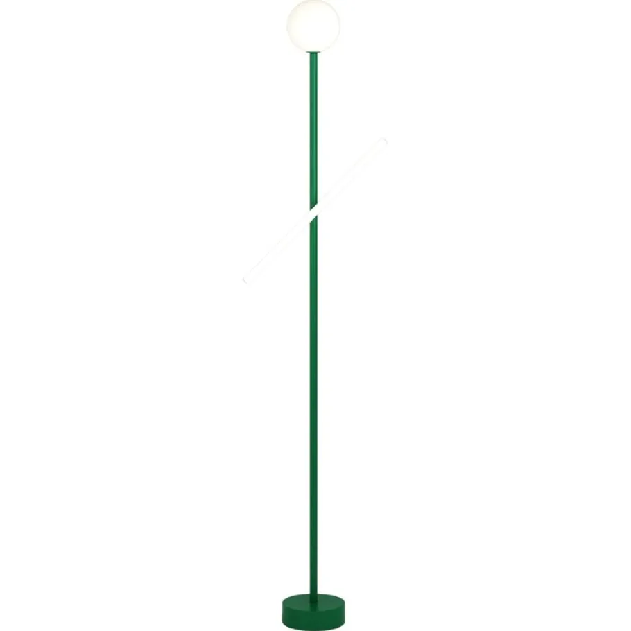 Sale Pamono Green Tube and Globe Floor Lamp by Atelier Areti