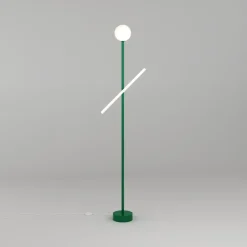 Sale Pamono Green Tube and Globe Floor Lamp by Atelier Areti
