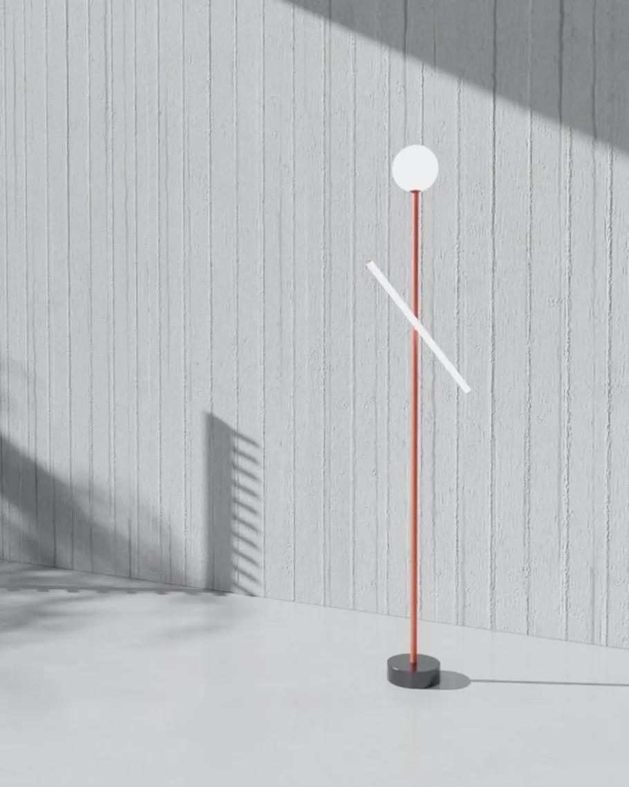 Sale Pamono Green Tube and Globe Floor Lamp by Atelier Areti