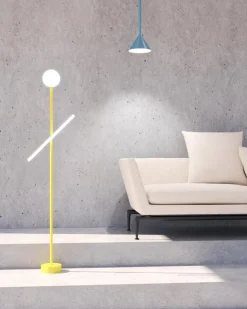 Sale Pamono Green Tube and Globe Floor Lamp by Atelier Areti