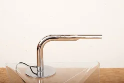 Sale Pamono Gulp Table Lamp in Chrome-Plated Metal with Rotatable Reflector by Ingo Maurer for M Design, 1969