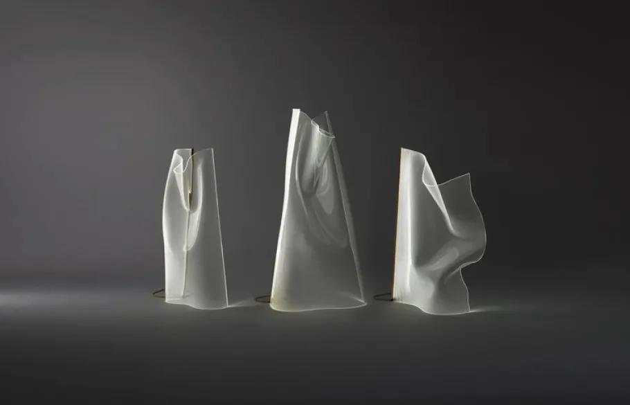 Sale Pamono Gweilo Han Gr Golden Led Profile Floor Lamp by Partisans