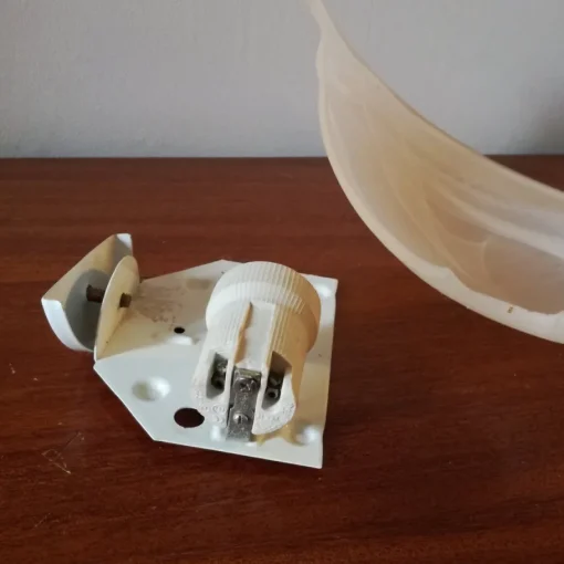 Best Pamono Half Bell Wall Light in Milky Glass