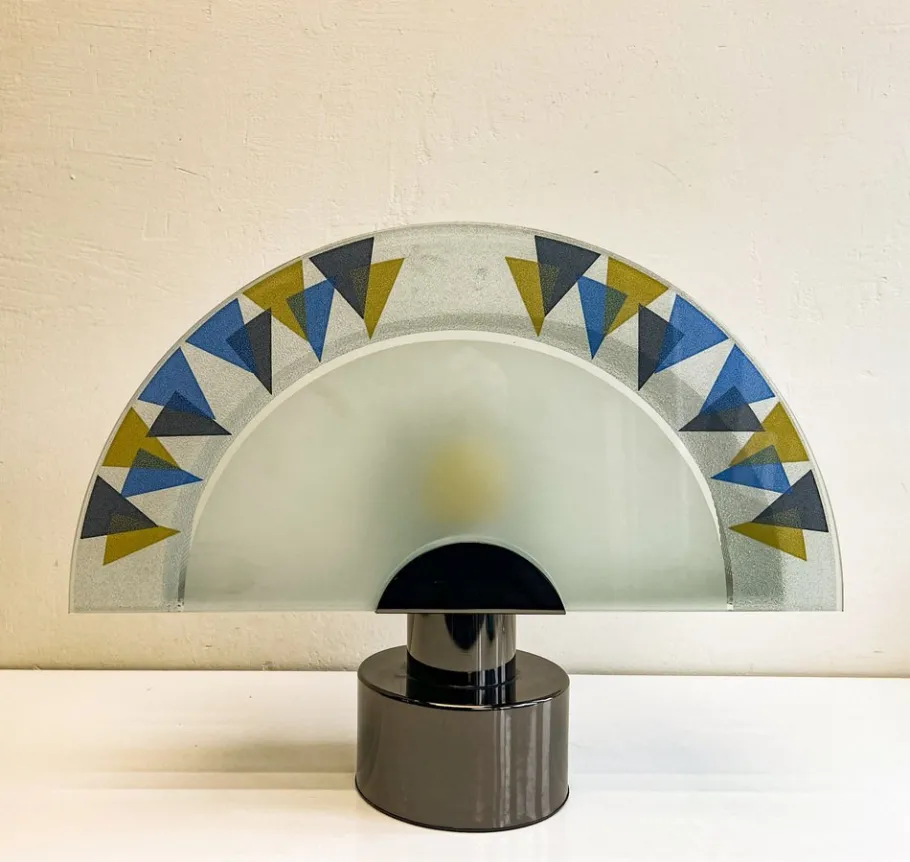 Pamono Half Moon Table Lamp from Cinquanta, Italy, 1990s