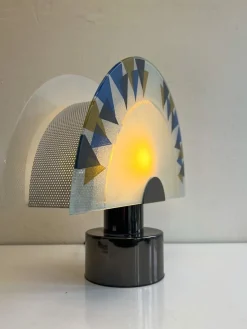 Pamono Half Moon Table Lamp from Cinquanta, Italy, 1990s