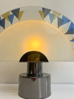 Pamono Half Moon Table Lamp from Cinquanta, Italy, 1990s