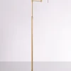 Clearance Pamono Halogen Brass Swing Arm Floor Lamp, Germany, 1980s