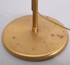 Clearance Pamono Halogen Brass Swing Arm Floor Lamp, Germany, 1980s