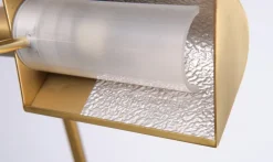 Clearance Pamono Halogen Brass Swing Arm Floor Lamp, Germany, 1980s