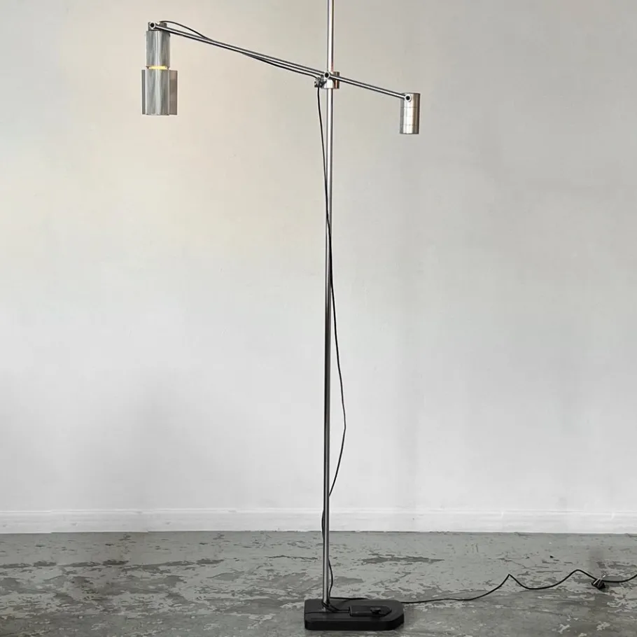 New Pamono Haloprofil 8008 Floor Lamp by Viktor Frauenknecht for Swiss Lamps International, 1970s