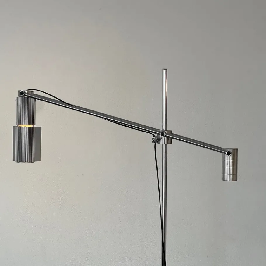 New Pamono Haloprofil 8008 Floor Lamp by Viktor Frauenknecht for Swiss Lamps International, 1970s