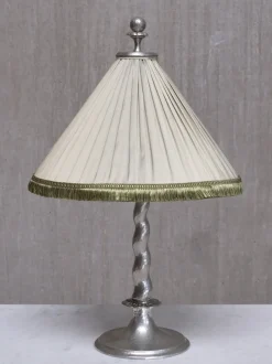 Hot Pamono Hammered Tin Model 6891 Table Lamp by Harald Notini, for Böhlmarks, Sweden, 1920s