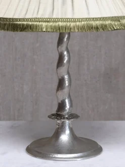 Hot Pamono Hammered Tin Model 6891 Table Lamp by Harald Notini, for Böhlmarks, Sweden, 1920s