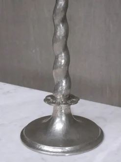 Hot Pamono Hammered Tin Model 6891 Table Lamp by Harald Notini, for Böhlmarks, Sweden, 1920s