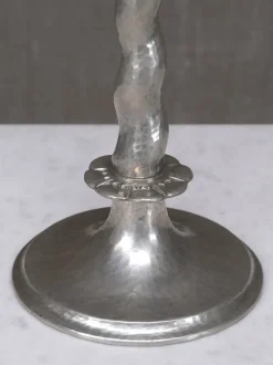 Hot Pamono Hammered Tin Model 6891 Table Lamp by Harald Notini, for Böhlmarks, Sweden, 1920s