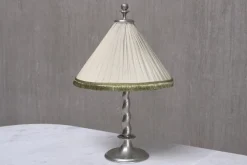 Hot Pamono Hammered Tin Model 6891 Table Lamp by Harald Notini, for Böhlmarks, Sweden, 1920s