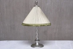 Hot Pamono Hammered Tin Model 6891 Table Lamp by Harald Notini, for Böhlmarks, Sweden, 1920s