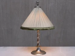 Hot Pamono Hammered Tin Model 6891 Table Lamp by Harald Notini, for Böhlmarks, Sweden, 1920s