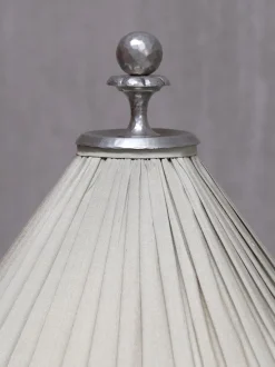 Hot Pamono Hammered Tin Model 6891 Table Lamp by Harald Notini, for Böhlmarks, Sweden, 1920s