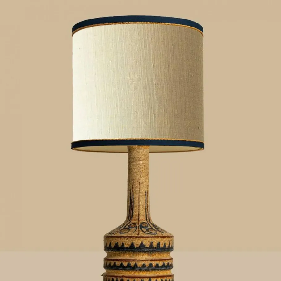 Discount Pamono Hand Painted Sculptural Table Lamps, 1960s, Set of 2