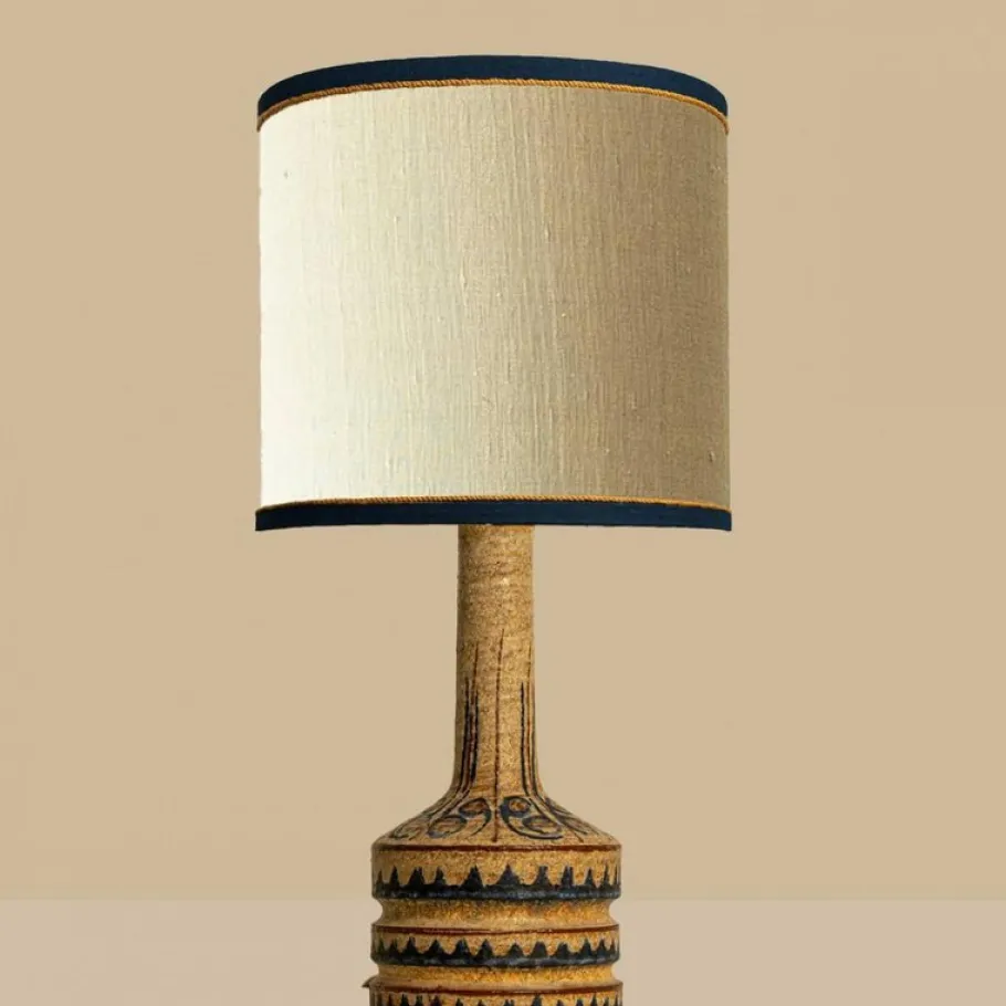 Discount Pamono Hand Painted Sculptural Table Lamps, 1960s, Set of 2