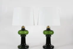 Online Pamono Hand-Blown Green Glass Granny Lamps by Michael Bang for Holmegaard, Denmark, 1970s, Set of 2