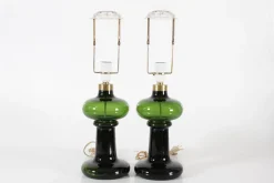 Online Pamono Hand-Blown Green Glass Granny Lamps by Michael Bang for Holmegaard, Denmark, 1970s, Set of 2