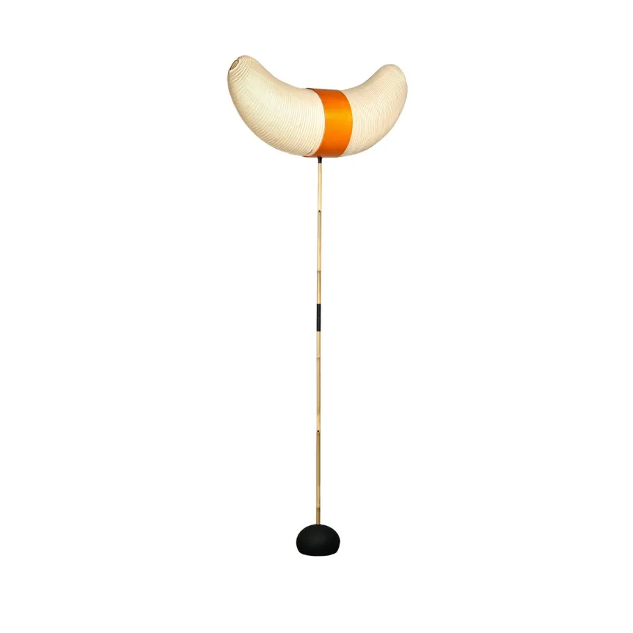 New Pamono Hand-Crafted Model BB3-33s Akari Light Sculpture by Isamu Noguchi for Ozeki, Japan