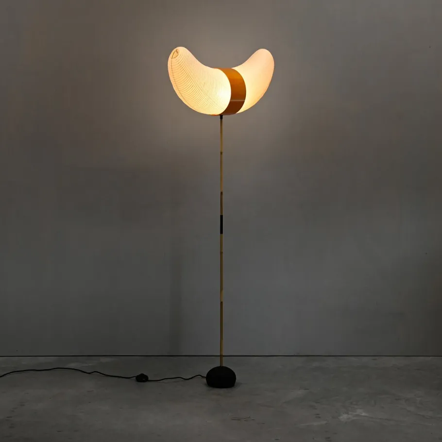 New Pamono Hand-Crafted Model BB3-33s Akari Light Sculpture by Isamu Noguchi for Ozeki, Japan
