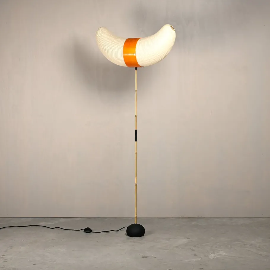 New Pamono Hand-Crafted Model BB3-33s Akari Light Sculpture by Isamu Noguchi for Ozeki, Japan