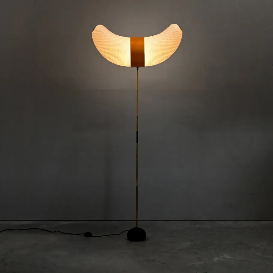 New Pamono Hand-Crafted Model BB3-33s Akari Light Sculpture by Isamu Noguchi for Ozeki, Japan