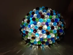 Discount Pamono Hand-Crafted Murano Glass and Iron Lamp, 1950s