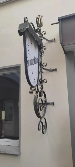 New Pamono Handmade Illuminated Sign in Wrought Iron