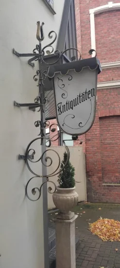 New Pamono Handmade Illuminated Sign in Wrought Iron