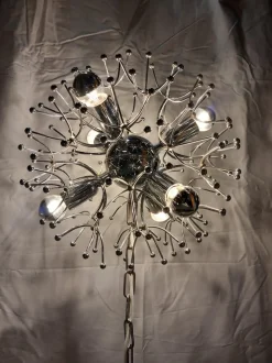 Hot Pamono Hanging Lamp by Gaetano Sciolari for Sciolari, 1970s