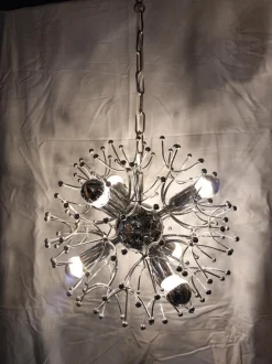 Hot Pamono Hanging Lamp by Gaetano Sciolari for Sciolari, 1970s