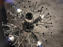 Hot Pamono Hanging Lamp by Gaetano Sciolari for Sciolari, 1970s