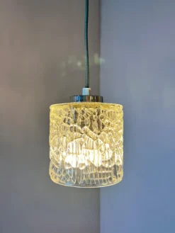Hot Pamono Hanging Lamp Glass from Denmark
