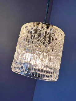 Hot Pamono Hanging Lamp Glass from Denmark