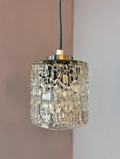Hot Pamono Hanging Lamp Glass from Denmark