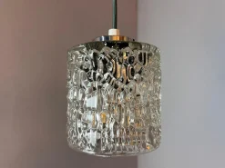 Hot Pamono Hanging Lamp Glass from Denmark