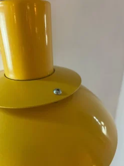 Hot Pamono Hanging Lamp in Yellow Metal by Belid