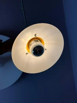 Hot Pamono Hanging Lamp in Yellow Metal by Belid