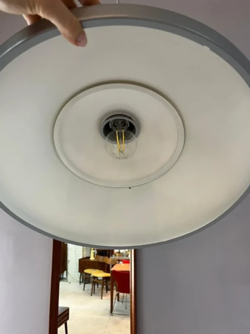 Best Pamono Hanging Lamp Model 118564 in Gray White by Louis Poulsen