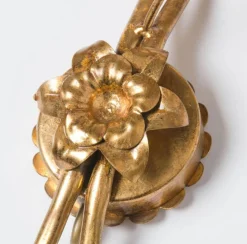 Sale Pamono Hans Kögl Gilt Metal Palm Tree Wall Sconce from Maison Jansen St, 1960s