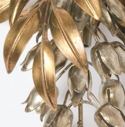 Sale Pamono Hans Kögl Gilt Metal Palm Tree Wall Sconce from Maison Jansen St, 1960s