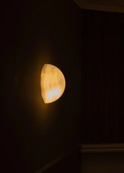 Clearance Pamono Havano White Alabaster Wall Sconce by Simone & Marcel