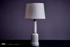 Clearance Pamono Heiberg Table Lamp in Porcelain and Brass from Søholm, 1950s