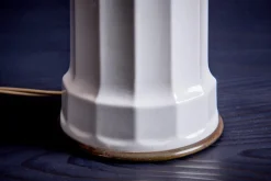 Clearance Pamono Heiberg Table Lamp in Porcelain and Brass from Søholm, 1950s